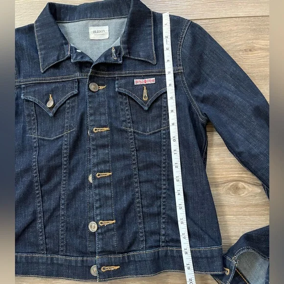 Hudson Signature Jean Jacket Denim Medium Dark Wash - Picture 10 of 10